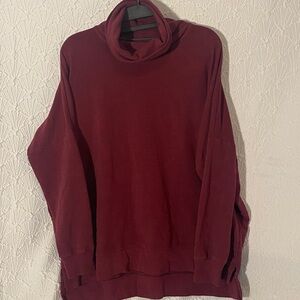 PINK Victoria's Secret Men's Deep Red Turtleneck Sweater
